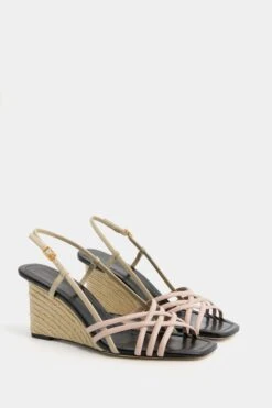 Tory Burch Pink Brick And Taupe Storm Multi Strap Wedge Sandal -Loeffler Cloth Shop exJ9IZJznEEfOoKcbSp2oaTOzWahn5ld 1
