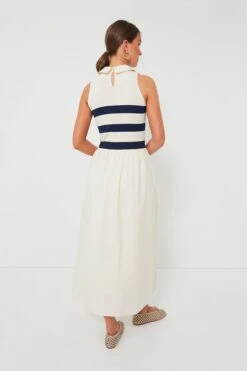 Ivory Stripe Marina Dress -Loeffler Cloth Shop ez0fRKgCNjMpCRcMkdSDTXcDNS1ocudx 1