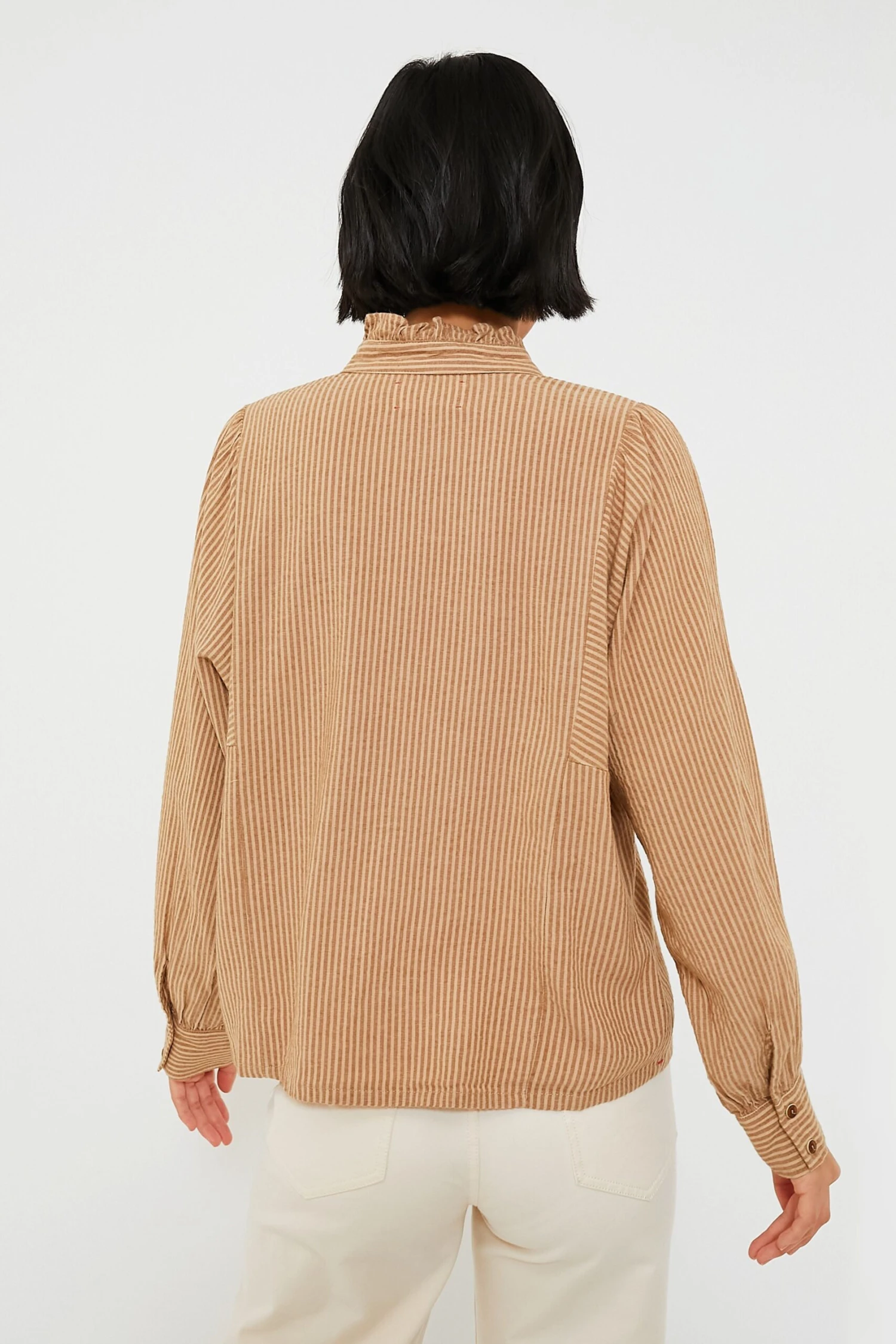 Fawn Stripe Serafina Shirt 6 Fawn Stripe Serafina Shirt - Image 4