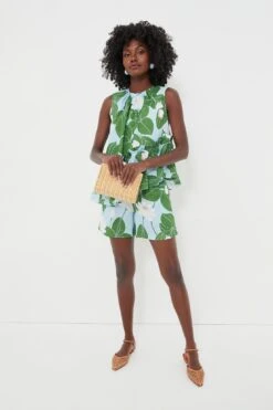 Green Waterlily Bizzy Linen Shorts -Loeffler Cloth Shop f4pRffH64lfKHeKIcsqK2N5287wGEUKv 1