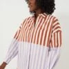 Rust And Light Violet Chiara Combination Stripe Shirt -Loeffler Cloth Shop fjTDFgQQwG5ISBWSQNsqjC3si2O4A8tY 1