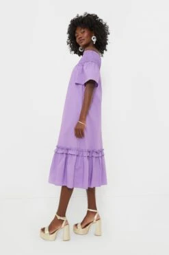 Purple Shirred Capri Midi Dress -Loeffler Cloth Shop fuE0WlbksUUbENkv8QCspPkOvhnCvIaN 1