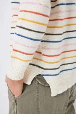 Rainbow 5 Stripe Organic Carolyn Sweater -Loeffler Cloth Shop g3voiRnP8rPvFxGwO4M7eChWnRMUeaJ1 1