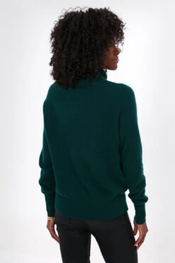 Cyprus Green Cashmere Ribbed Trim Turtleneck -Loeffler Cloth Shop gDcaXcWIL3eF8tQOKtLL9xdO0Pvy3hZH 1
