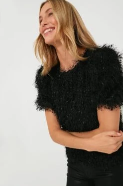Black Textured Hazel Blouse 12 Black Textured Hazel Blouse -Loeffler Cloth Shop gwhrWPSl7ZatEkFZXc3W9R5yUX4QDAYQ 1
