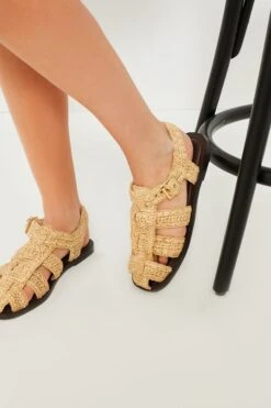 Loeffler Randall Natural Crochet On Dark Brown Sawyer Sandals -Loeffler Cloth Shop h7FJ9OK7tW8rNvmeDqSiv1HAnRkBRSe5 1