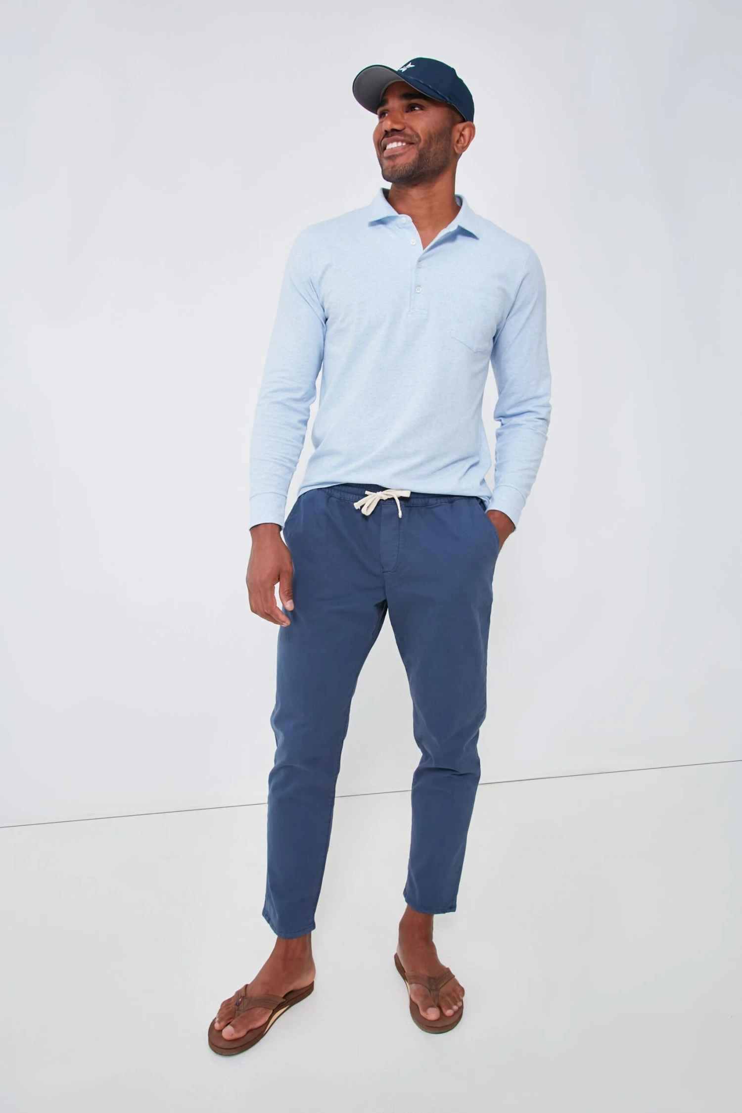 Marine Layer Slate Blue Athletic Fit Saturday Pant 4 Marine Layer Slate Blue Athletic Fit Saturday Pant - Image 2
