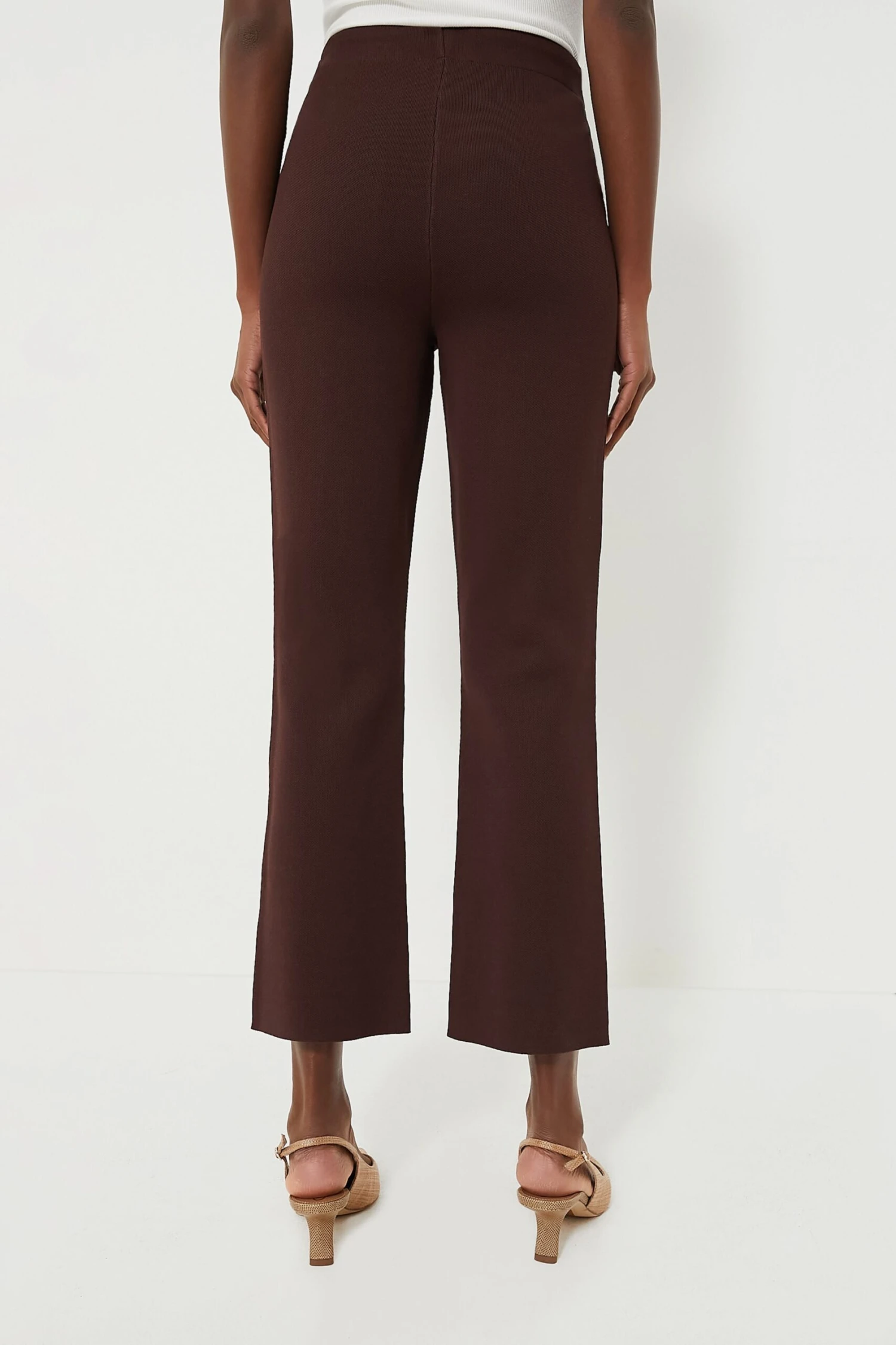 Brown Compression Knit Ashford Pants 6 Brown Compression Knit Ashford Pants - Image 4
