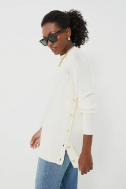 Winter White Bexley Sweater -Loeffler Cloth Shop i6vh12MVixiEsDhclt8Vujz1oRzGkugZ 1