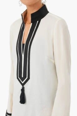 Tory Burch French Cream And Black Tory Midi Tunic -Loeffler Cloth Shop iBLxqX3AXk4ivc32qUqpuncTWofhizsE 1