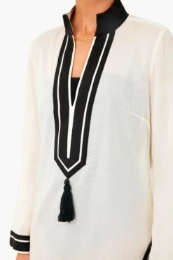 Tory Burch French Cream And Black Solid Tory Tunic -Loeffler Cloth Shop imD3ejj3KtnlViqB8GZsrvlRcC6lMMs9 1