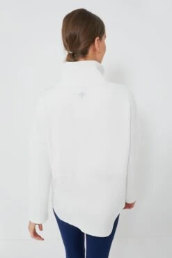 White Cinched Natalie Quarter Zip -Loeffler Cloth Shop iyRwKyd8kqvJwM8MTccQmIstHlHjM8sA 1