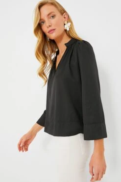 Black Phillipa Blouse -Loeffler Cloth Shop j7jBcT8PICNynZUJNuXVJs1yHxwvK4kc 1