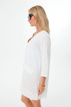 White Mini Carolina Caftan -Loeffler Cloth Shop j8yTP5ypOCIdrrsBZejToGq2BlbESzPT 1