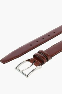 Honey Maple Lorenzo 32mm Dropped Edge Leather Belt -Loeffler Cloth Shop jc5gEOVmAjXtVwJ1TF6vLcryPMMT5XAa 1