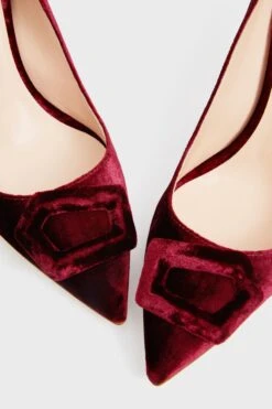 Bordeaux Velvet New Nada Heels -Loeffler Cloth Shop jzy2keIDfwiZPjbQhZugnNHEB3dSiQCd 1