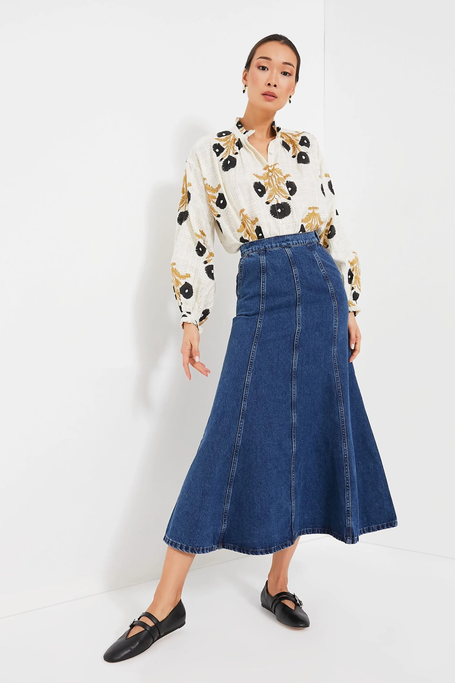 Black Leather Claudia Slippers 4 Black Leather Claudia Slippers - Image 2