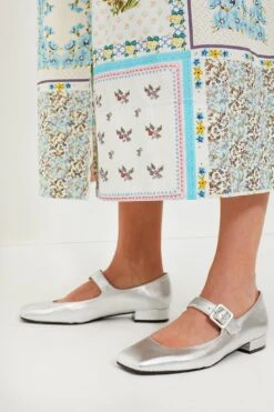 Silver Leather Low Mary Janes 10 Silver Leather Low Mary Janes -Loeffler Cloth Shop kIKofg4RTxnWBySaOLVwhZc1PEJjI5XE 1