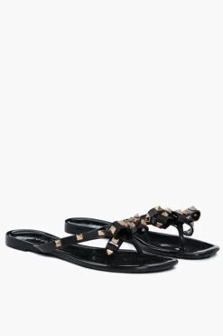 Black Jelly Bowtie Sandals 9 Black Jelly Bowtie Sandals -Loeffler Cloth Shop kIcTMtbYbpxJLTICYbcMcvQkC7FMbF1a 1