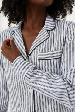 Navy French Ticking Pajama Set -Loeffler Cloth Shop kJm80syWacyJ7zBBnIvDvSLlRvTvElgb 1