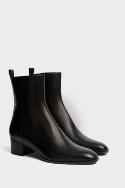 Black Calf Leather & Black Gros-Grain L'Irrequieta Boots -Loeffler Cloth Shop kMW7z410WpQtIAGMgWwnrVTNawCM4AuE 1