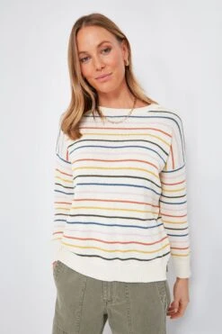 Rainbow 5 Stripe Organic Carolyn Sweater -Loeffler Cloth Shop kMYt6XyYAeSdM90MK2ymxnRn0MaT8no0 1