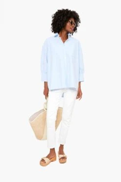 Blue Oxford Adair Boyfriend Shirt -Loeffler Cloth Shop kODcYhjssAyDfDso1nkZYYfPdznLgLJX 1