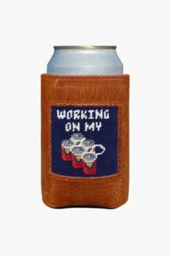 Working On My Six Pack Needlepoint Can Cooler
