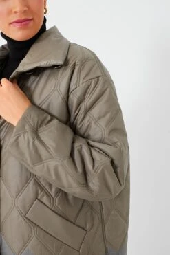 Ganni Fallen Rock Shiny Quilt Jacket -Loeffler Cloth Shop kkZi63afNHNhKiggsctoFARcN6iqtQgC 1