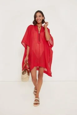 Rouge Red Laverne Kaftan -Loeffler Cloth Shop kr35xzEkdixGjYFhUE5JNv2duYcYKjAe 1