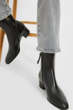 Black Calf Leather & Black Gros-Grain L'Irrequieta Boots -Loeffler Cloth Shop ktvZT4dFg4CwZ7vivXrIirDDqyYLdFl8 1