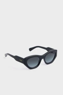 Chloé Shiny Solid Black Cat Eye -Loeffler Cloth Shop l4Naz1SAZ57CrD1aSHx16Kdr1onimeGe 1