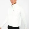 White Snap Neck Bailey Pullover