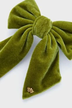 Moss Jumbo Velvet Bow Barrette -Loeffler Cloth Shop lNU0mIDhtmfwMZpKVxEiVa3FhyBc2F6O 1
