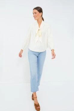 Ivory Satin Eva Blouse -Loeffler Cloth Shop lOV3oeCCjfWO0vxSOdXkkf61klD8Trio 1