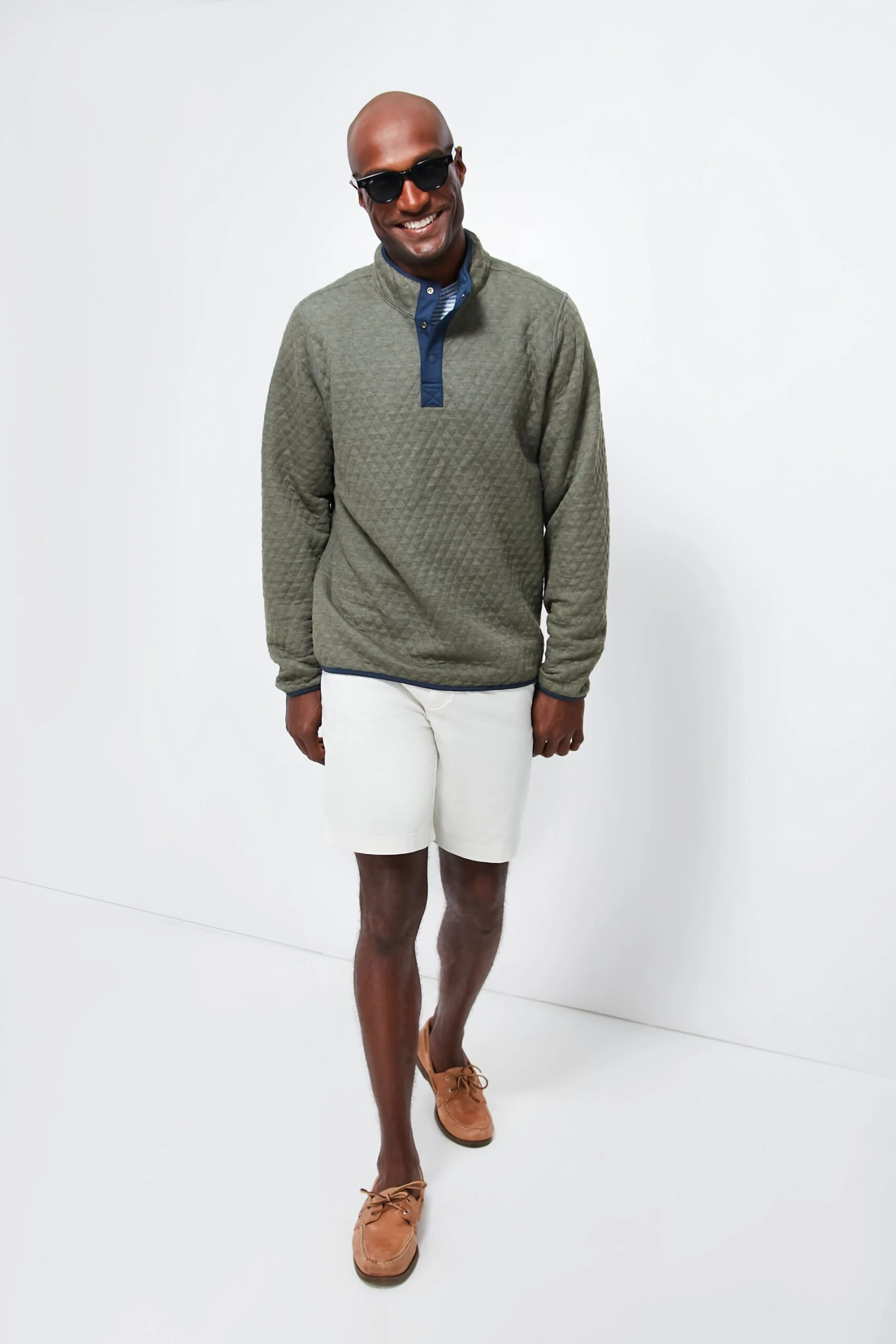 Marine Layer Navy Olive Heather Corbet Reversible Pullover 12 Marine Layer Navy Olive Heather Corbet Reversible Pullover - Image 10