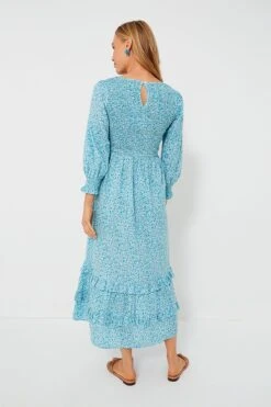 Exclusive Ocean Ditsy Isabel V Neck Dress -Loeffler Cloth Shop lk4WSQH4ur1TAsYqM1AYDkAdLTJazYgu 1