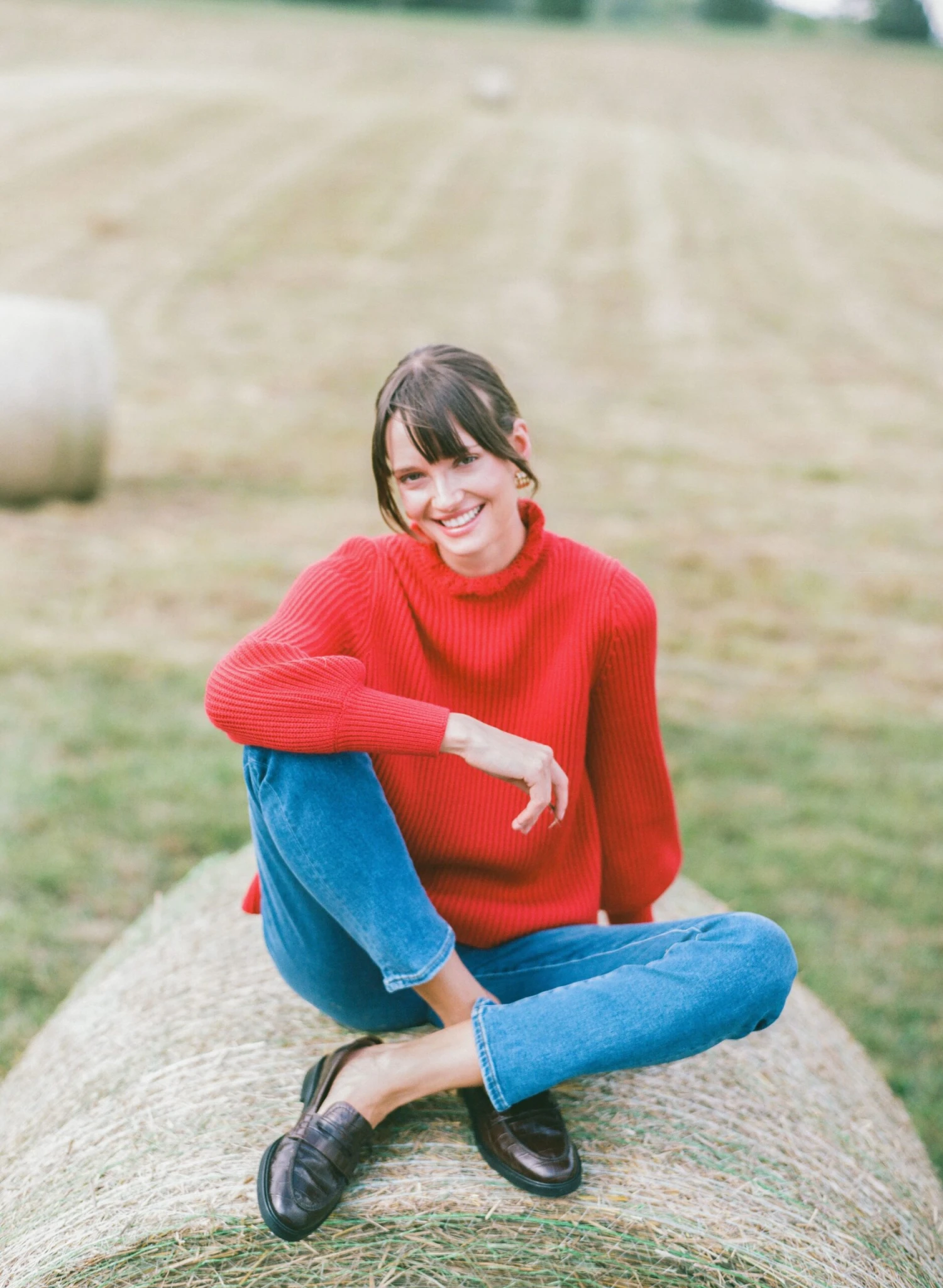 Brown Croc Leather Sara Loafers 8 Brown Croc Leather Sara Loafers - Image 6