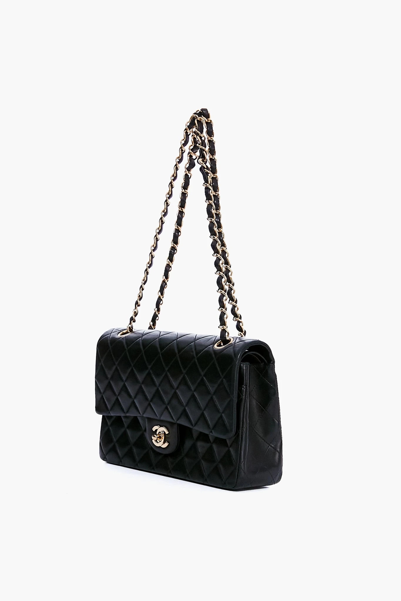 CHANEL Black Classic Matelasse 25 Shoulder Bag 4 CHANEL Black Classic Matelasse 25 Shoulder Bag - Image 2