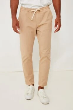 Marine Layer Faded Khaki Athletic Fit Saturday Pant