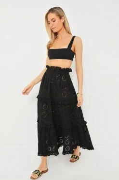 Noir Eyelet Prado Skirt -Loeffler Cloth Shop m6GURmDseAVLvuuJfEJNVdhXmH6VrdfO 1