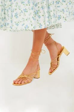 Loeffler Randall Gold Metallic Ryder Heels -Loeffler Cloth Shop m9cZGPubny5IlcdaxJeONOyThbgYnbQe 1