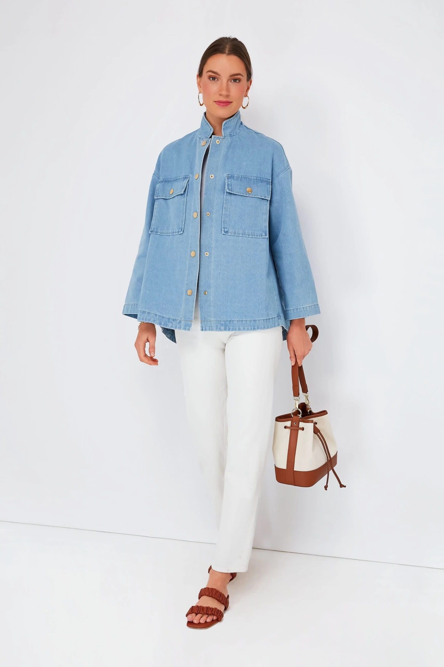 Canvas Crossbody Mini Bucket Bag 7 Canvas Crossbody Mini Bucket Bag - Image 5