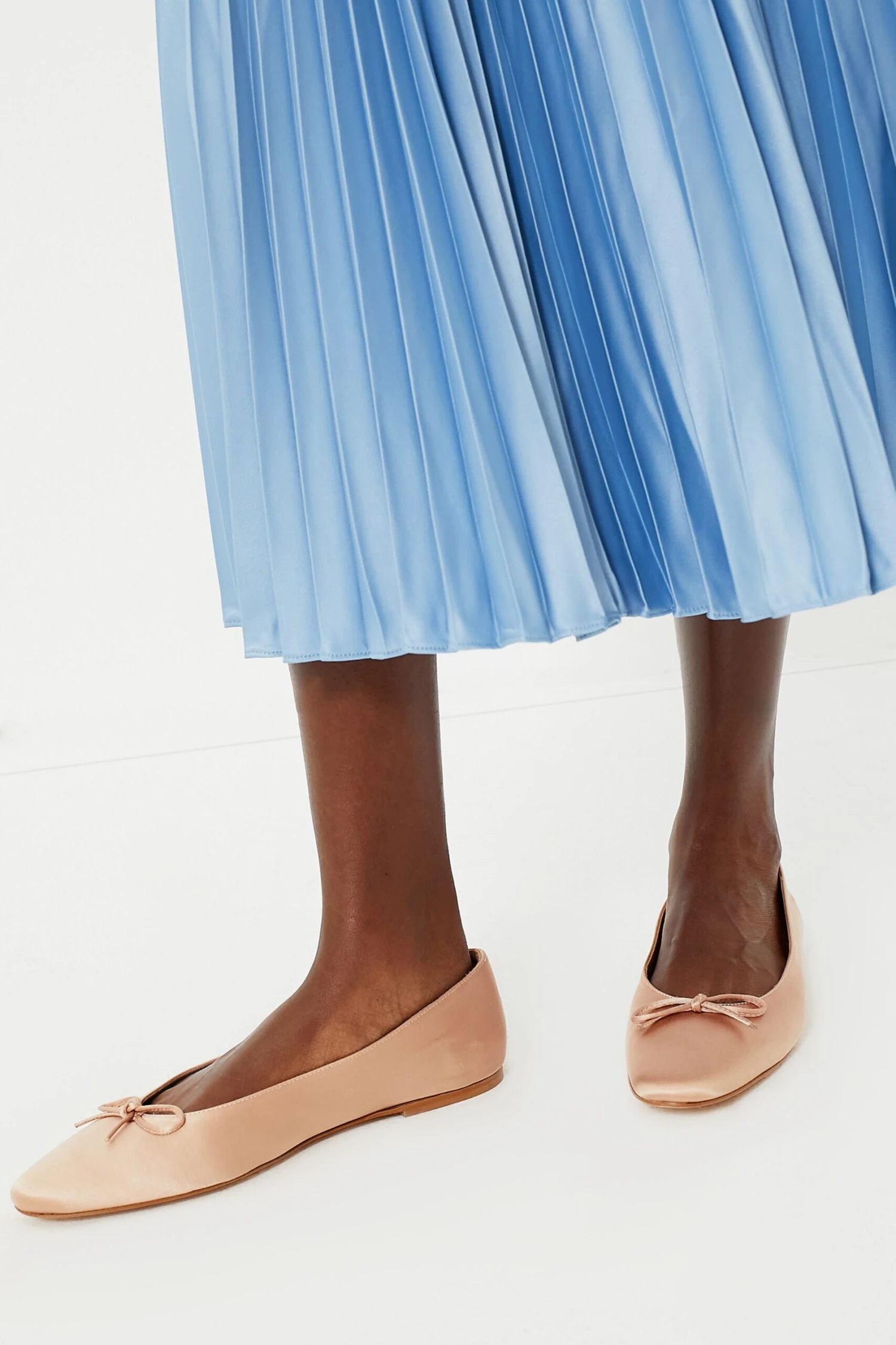 Rose Satin Bodil Flats 5 Rose Satin Bodil Flats - Image 3