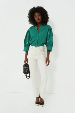 Green Bara Shirt -Loeffler Cloth Shop n8i5AXvjbgfrpx7AAEpQ234ovjSHT5F5 1