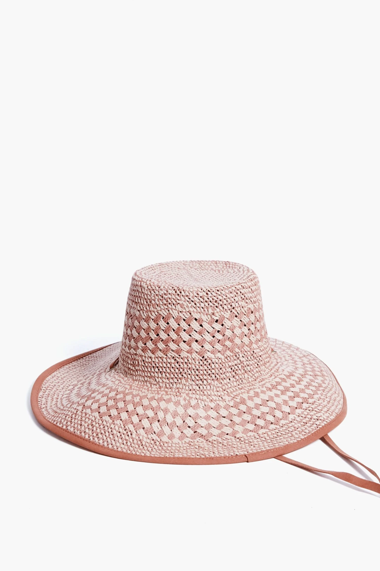 Soft Sunset Brielle Checkered Straw Hat 5 Soft Sunset Brielle Checkered Straw Hat - Image 3