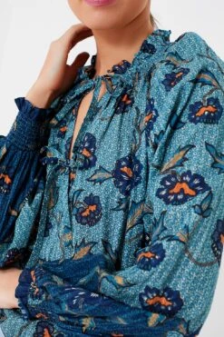 ULLA JOHNSON Cornflower Kaitlyn Blouse -Loeffler Cloth Shop nWaOD7lHhVlHI3a9W6jDp2f9a5r5DxyS 1