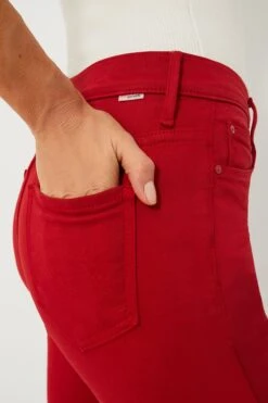 MOTHER Haute Red High Waisted Weekender Skimp -Loeffler Cloth Shop nYQe05ZANJXk6LSG5byc6iv8sM1MGmhd 1