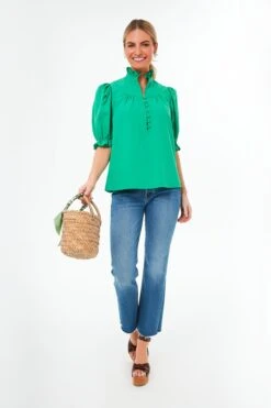 Dunmore Green Selena Blouse -Loeffler Cloth Shop ngLhs2OR2p74kLHlBs1tSo1Q0rnG40NU 1