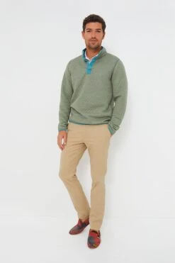 Marine Layer Blue Heather Plus Olive Corbet Reversible Pullover -Loeffler Cloth Shop njOxASYB3j0vIs0v3b1EorBnSuaIiTfR 1